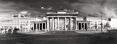 Brandenburger Tor Panorama Infrarot